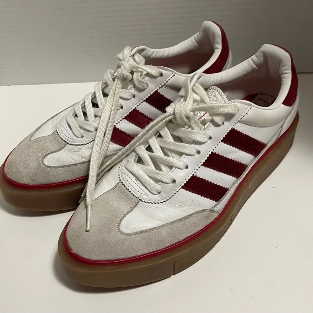 🌼ADIDAS🌼 Ivy Park + Super Sleek 72 White and Burgundy Sneakers